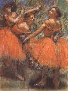 Edgar Degas Dancer in the red France oil painting reproduction